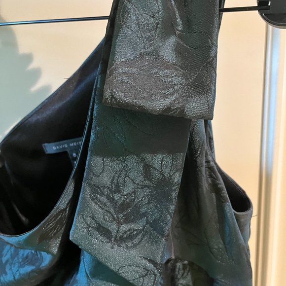 David Meister One Shoulder Mermaid Dress - Size 8 - Picture 4 of 8